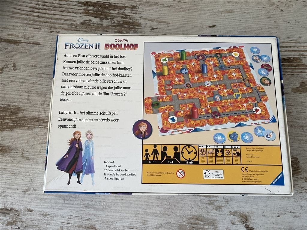 junior doolhof disney frozen 2 [s618], Verzenden, Zo goed als nieuw