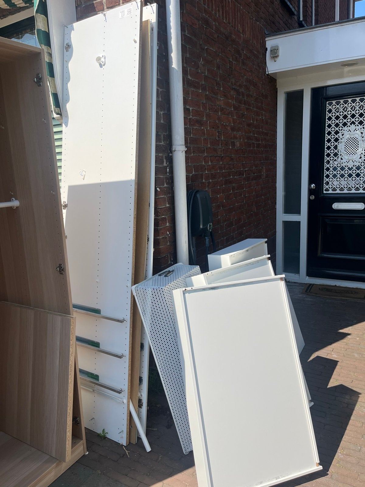 Witte houten IKEA Pax kast (uit elkaar gehaald), Huis en Inrichting, Kasten | Kledingkasten, Ophalen, Gebruikt, 200 cm of meer