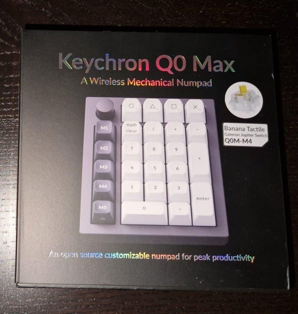 Keychron Q0 Max QMK Wireless Mechanical NumPad/MacroPad, Computers en Software, Toetsenborden, Keychron, Nieuw, Numeriek, Ophalen of Verzenden