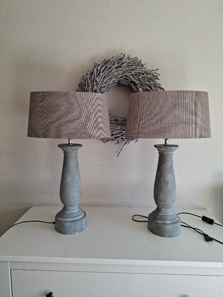 Schemerlampjes, Huis en Inrichting, Ophalen, 42 cm, Met kap, Zo goed als nieuw