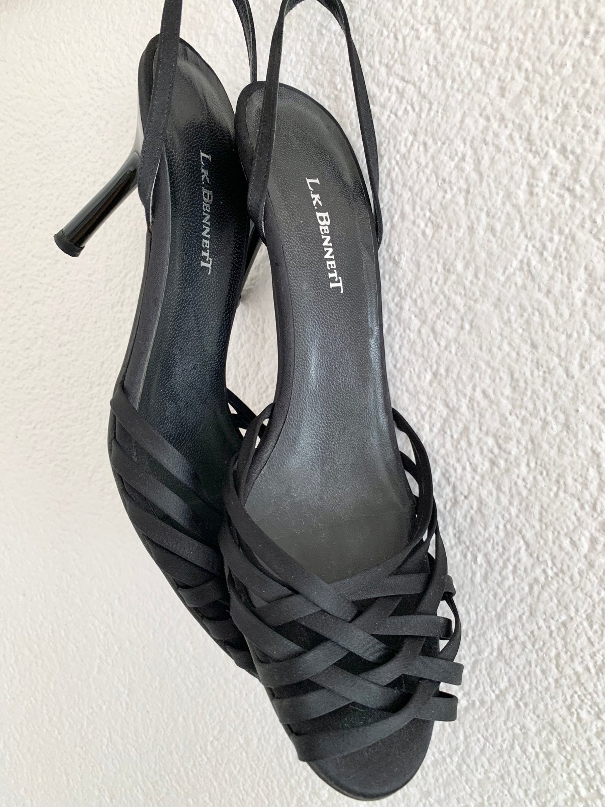 L.K bennet hakken, Zwart, Ophalen of Verzenden, Schoenen met hoge hakken, Gedragen