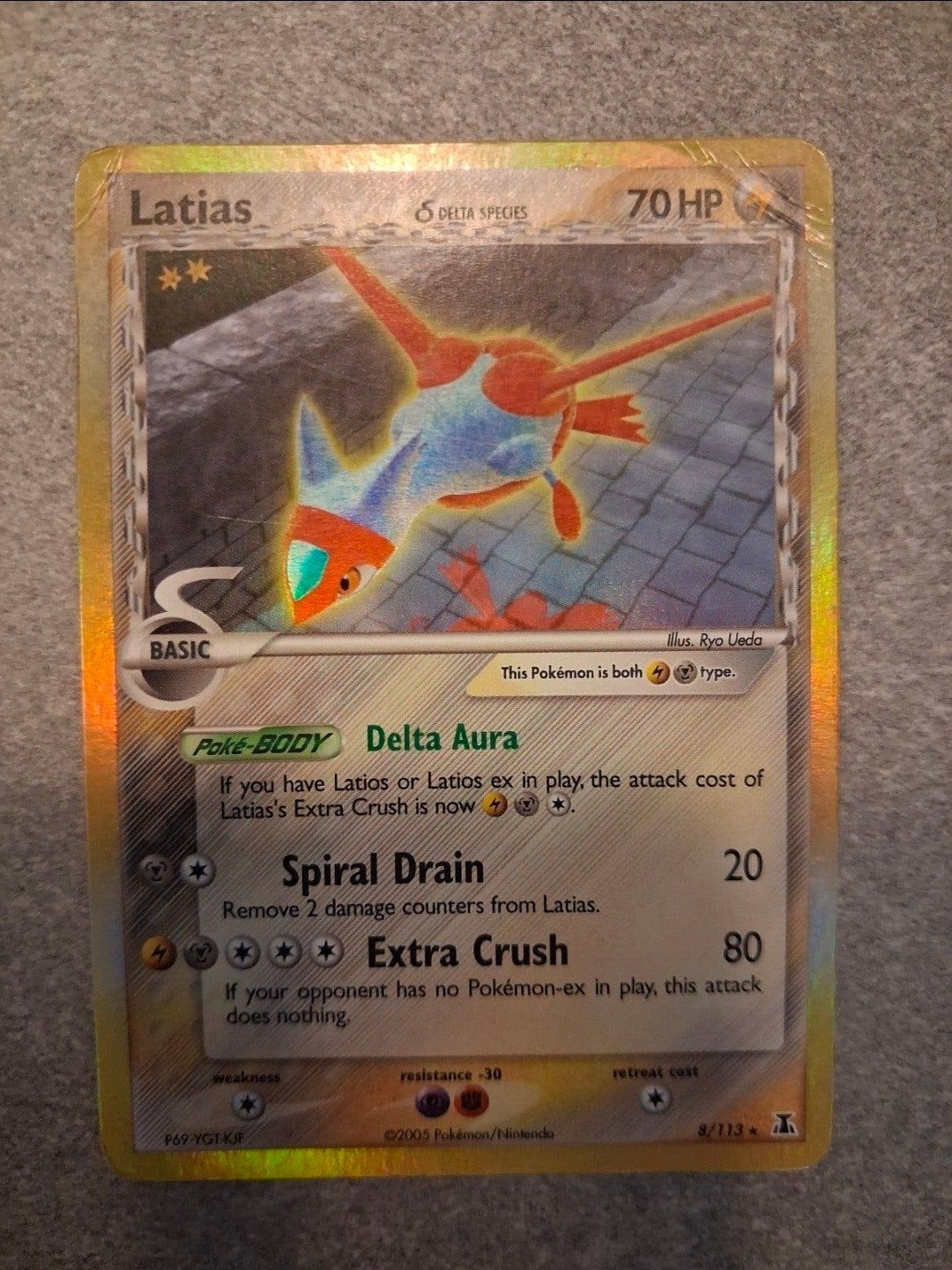 Pokémon Latias Delta Species Holo Foil Kaart (Gebruikt), Ophalen of Verzenden