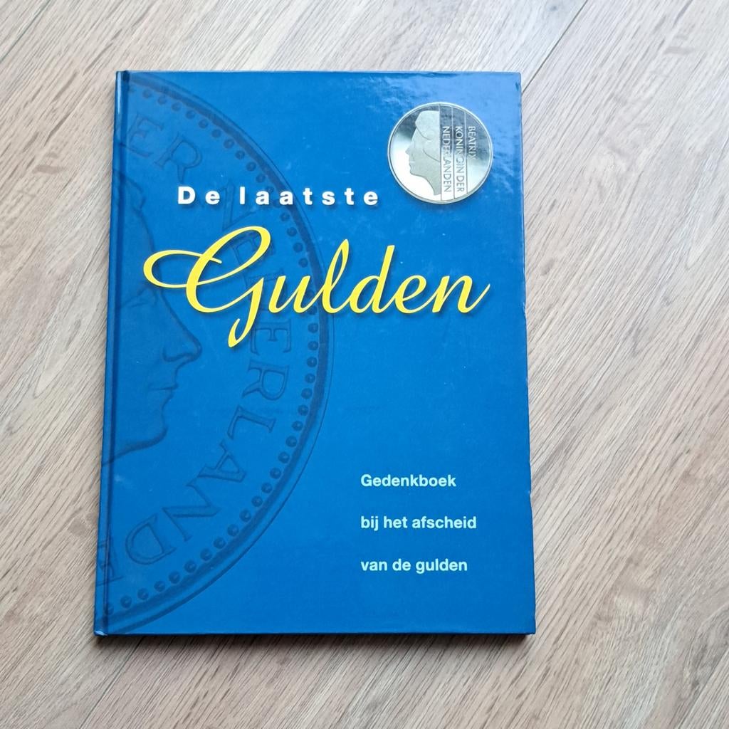 De laatste gulden gedenkboek incl. munten Juliana & Beatrix, Ophalen of Verzenden, 1 gulden, Setje