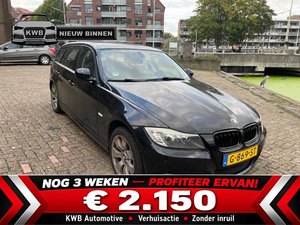 Bmw 3-serie Touring 318i Business Line, Auto's, Euro 5, Zwart, Handgeschakeld, 1405 kg