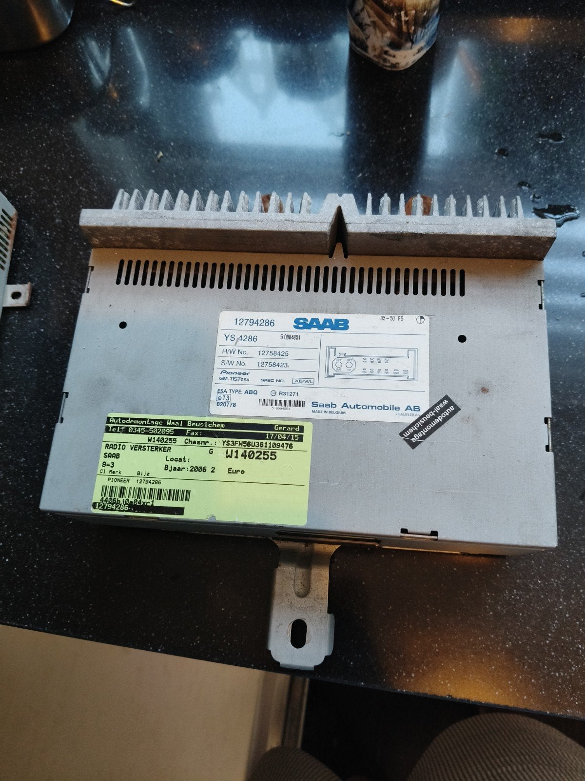 Saab pioneer versterker, Ophalen of Verzenden, Gebruikt, Saab