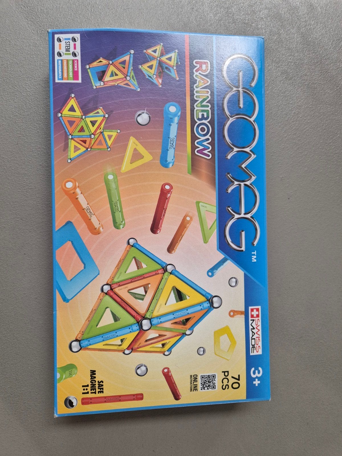Geomag Rainbow Magnetisch Bouwspeelgoed - 70 Stuks, Ophalen of Verzenden, Nieuw, Overige merken