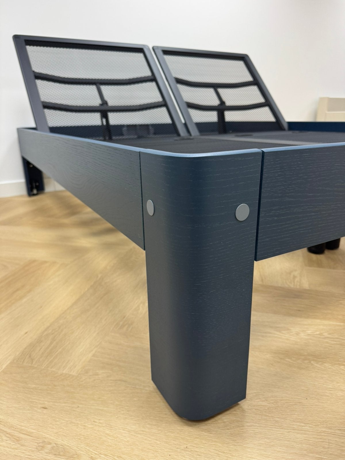 Showroommodel: Auping Auronde 160x200 deelbaar 1M (-50%!), Verstelbaar, BeddenHal, Blauw, Tweepersoons