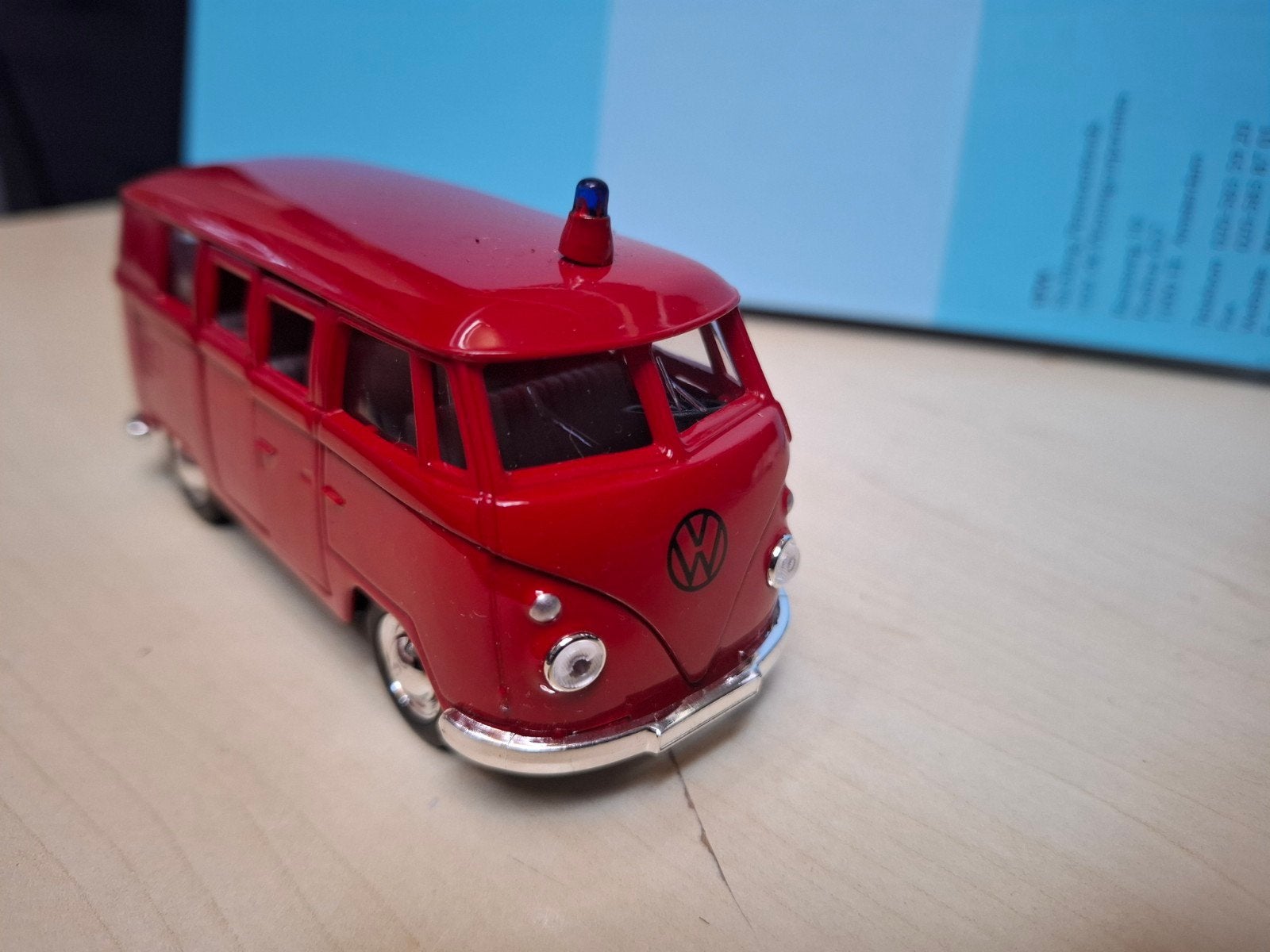 Welly Volkswagen T1 Bus Brandweer Modelauto, Ophalen of Verzenden, Nieuw, Auto, Overige merken