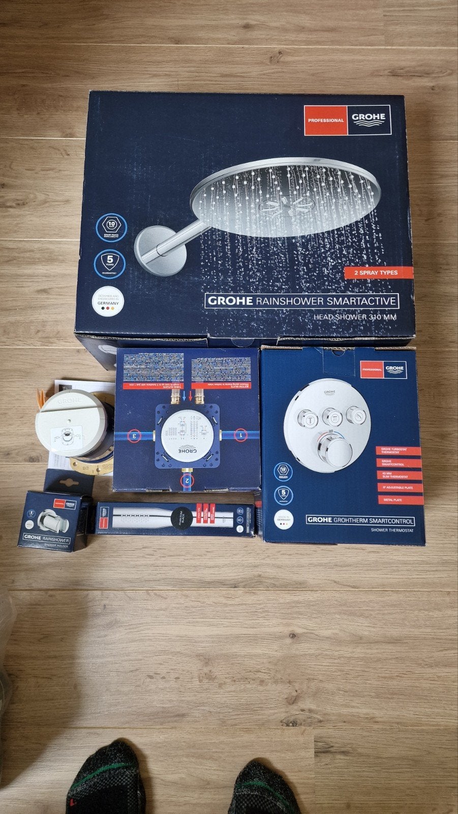 Grohe inbouw doucheset zwart nieuw, Ophalen, Nieuw, Douche