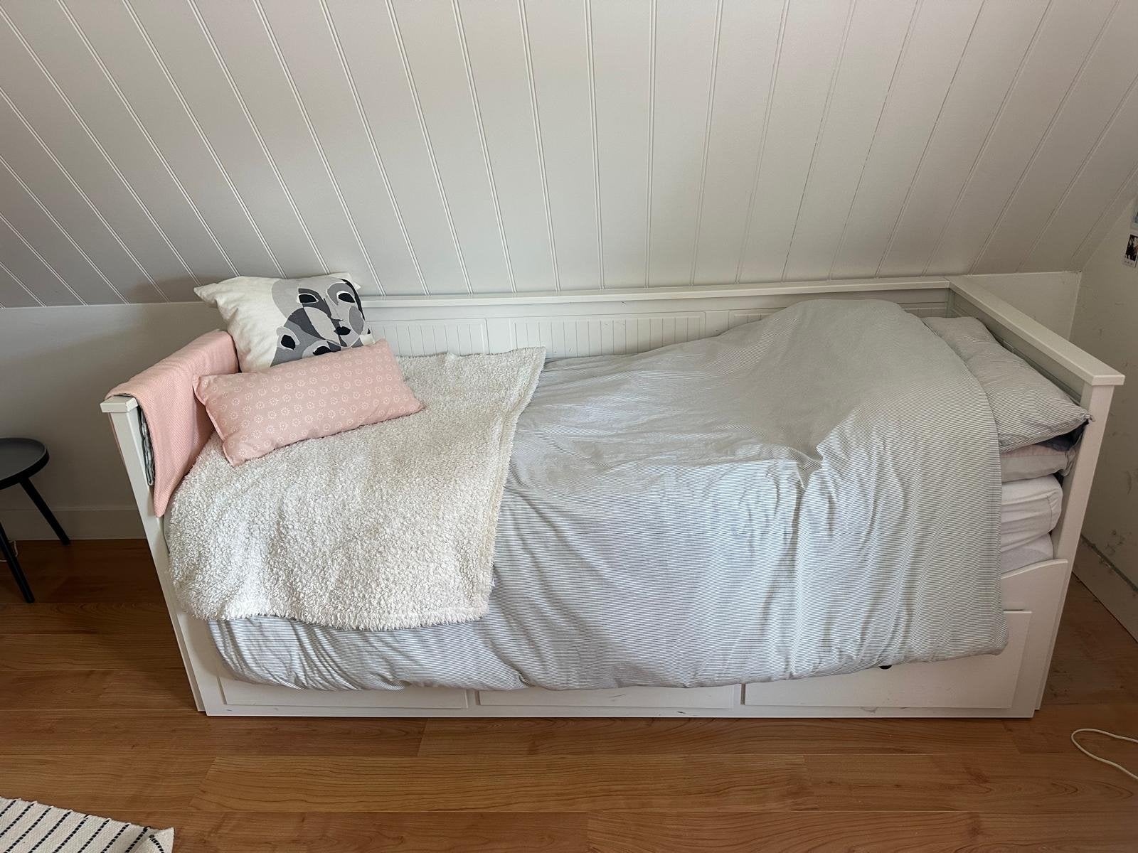 IKEA Hemnes bedbank met 3 lades - Wit