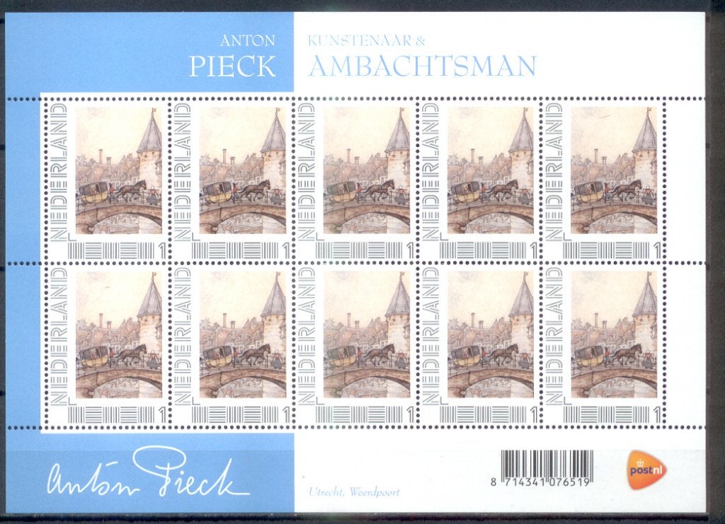 vel persoonlijke zegels anton pieck - kunstenaar&ambachtsman, Ophalen of Verzenden, Na 1940, Postfris