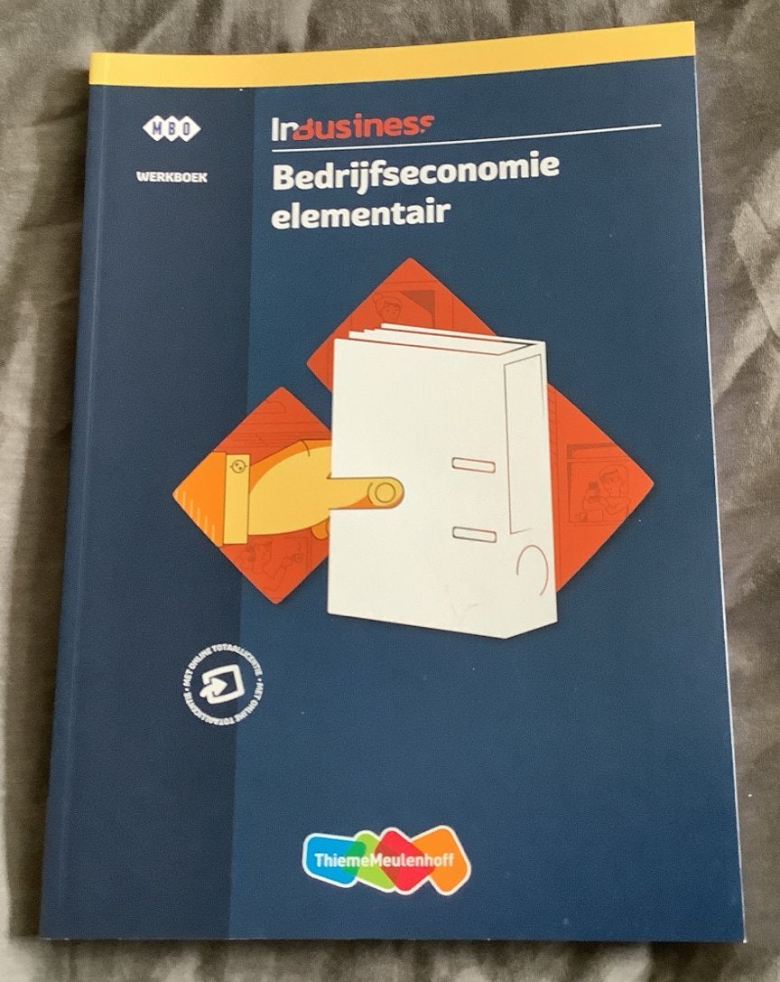 InBusiness Bedrijfseconomie elementair Werkboek, Ophalen of Verzenden, Zo goed als nieuw, MBO