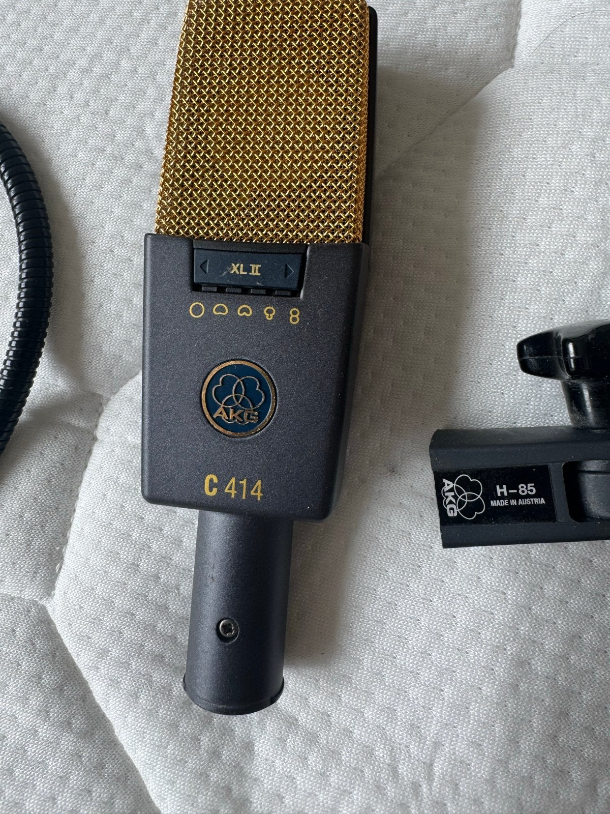 AKG C414 XLII Studiomicrofoon met accessoires, Muziek en Instrumenten, Microfoons, Gebruikt, Studiomicrofoon, Ophalen