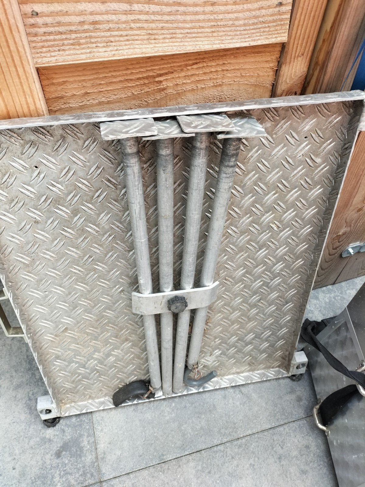 visplateau heavy uitvoering, Ophalen, Werphengel