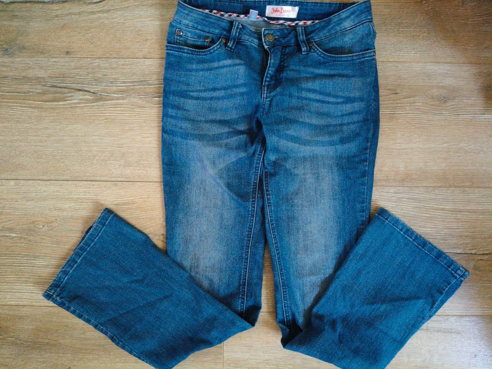 John Baner Jeanswear spijkerbroek, maat 36, Ophalen, Blauw, W28 - W29 (confectie 36), Gedragen