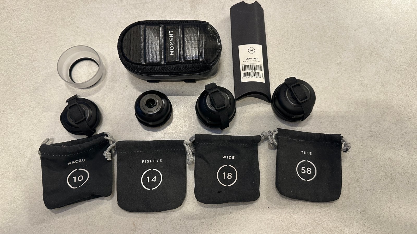 Moment lenzen set voor smartphone fotografie + hoesjes, Audio, Tv en Foto, Fotografie | Lenzen en Objectieven, Ophalen of Verzenden