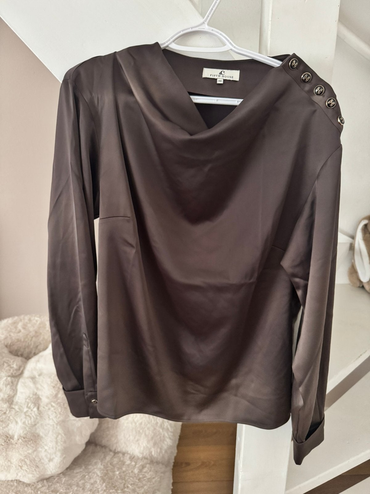 Nikkie Fifth House blouse Jolie, Maat 38/40 (M), Bruin, Ophalen of Verzenden, Zo goed als nieuw