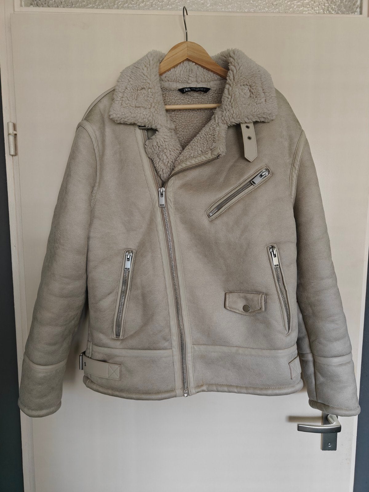 Zgan Pilotenjas mt XL, Kleding | Heren, Beige, Maat 56/58 (XL), Ophalen of Verzenden, Zo goed als nieuw