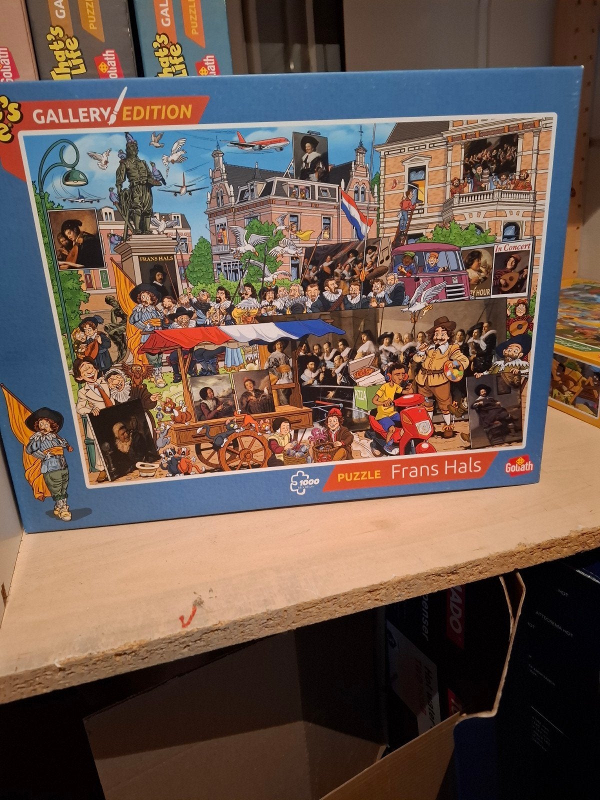 Goliath Gallery Edition Frans Hals Legpuzzel 1000 stukjes, Ophalen of Verzenden, 500 t/m 1500 stukjes, Gebruikt, Legpuzzel