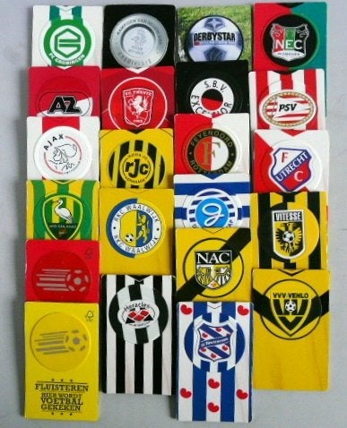Voetbalkaarten met omschr. van de clubs op de achterzijde, Albert Heijn, Ophalen of Verzenden