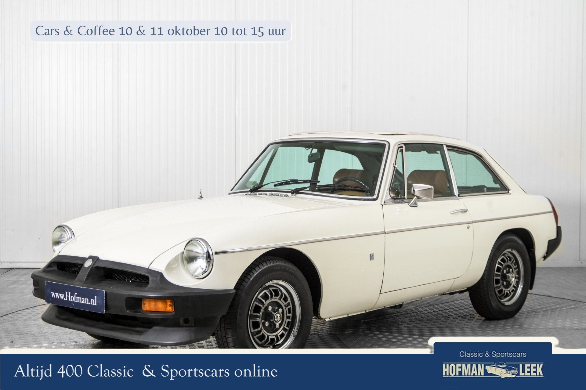 MG B GT V8 LHD (bj 1975), Auto's, B, Gebruikt, Wit, Bedrijf