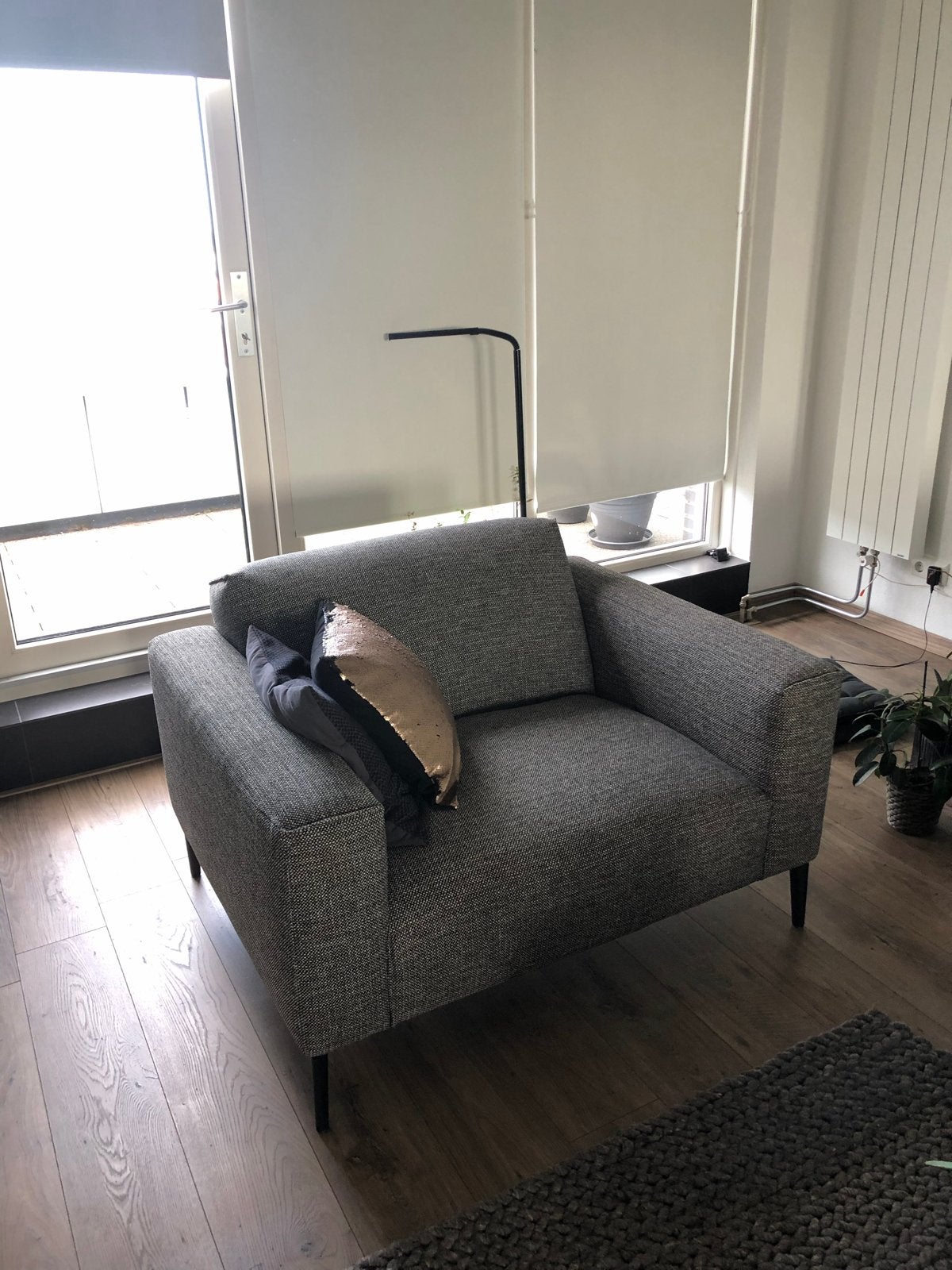 Feelings Dante Loveseat - Trento stof, MF2 Zwart poot, Ophalen, Gebruikt, 150 tot 200 cm, Tweepersoons