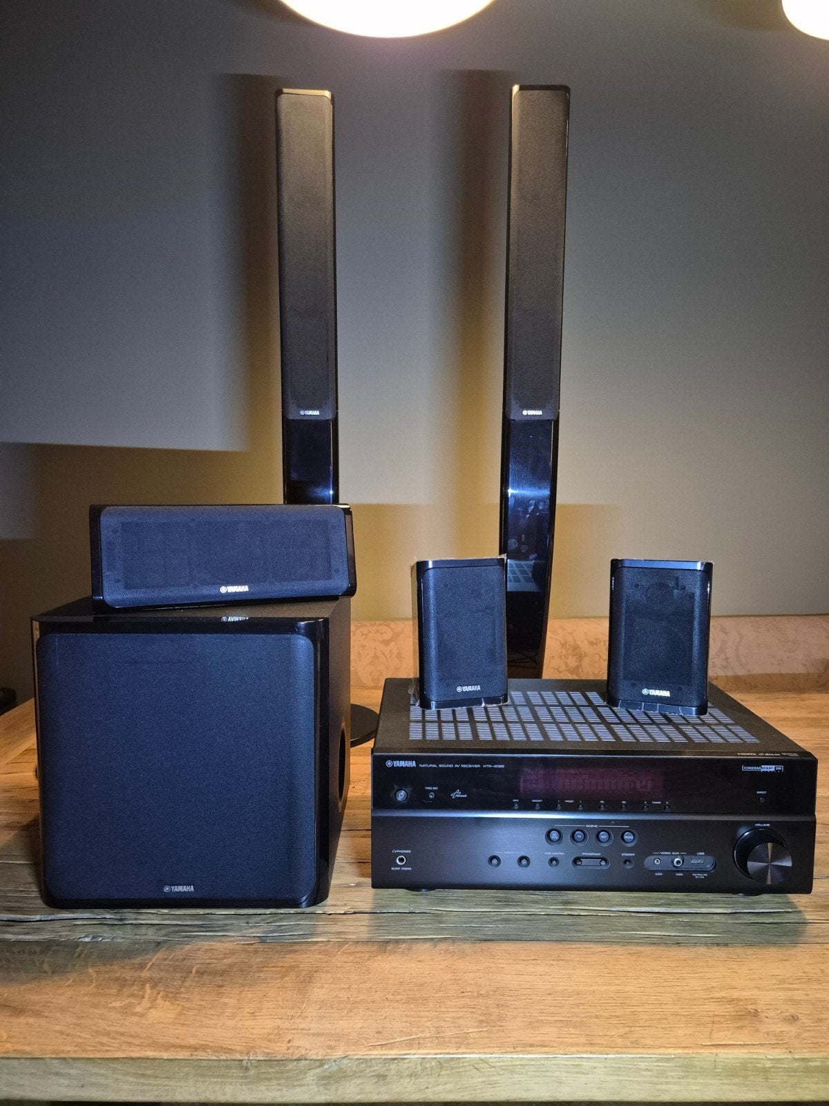 Yamaha HTR-4065 Receiver Home Cinema Set met 5.1 Luidspreker, Ophalen, 70 watt of meer, Zo goed als nieuw, 5.1-systeem