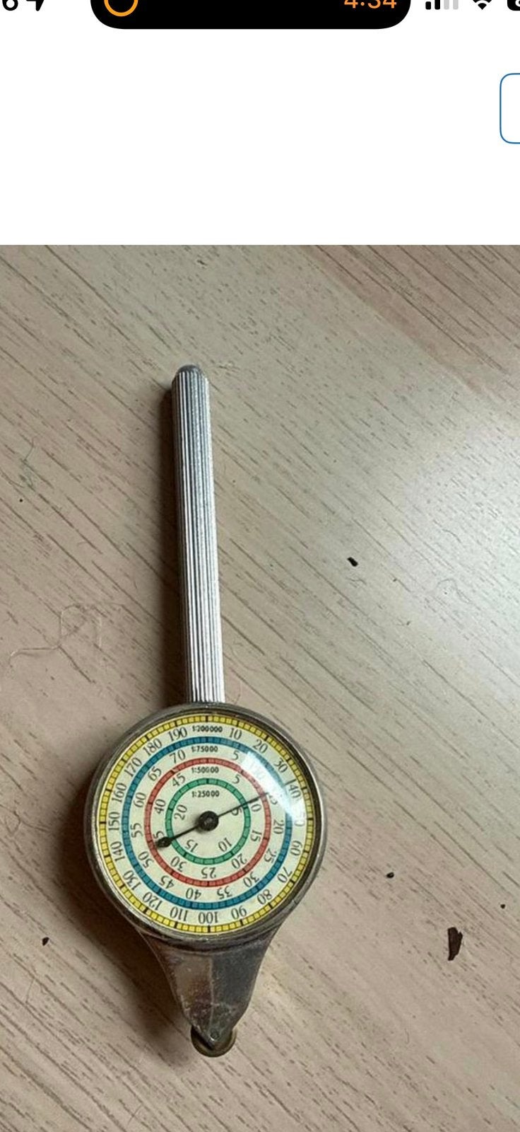 Vintage Kaartmeter - Curvimeter voor Navigatie, Antiek en Kunst, Ophalen