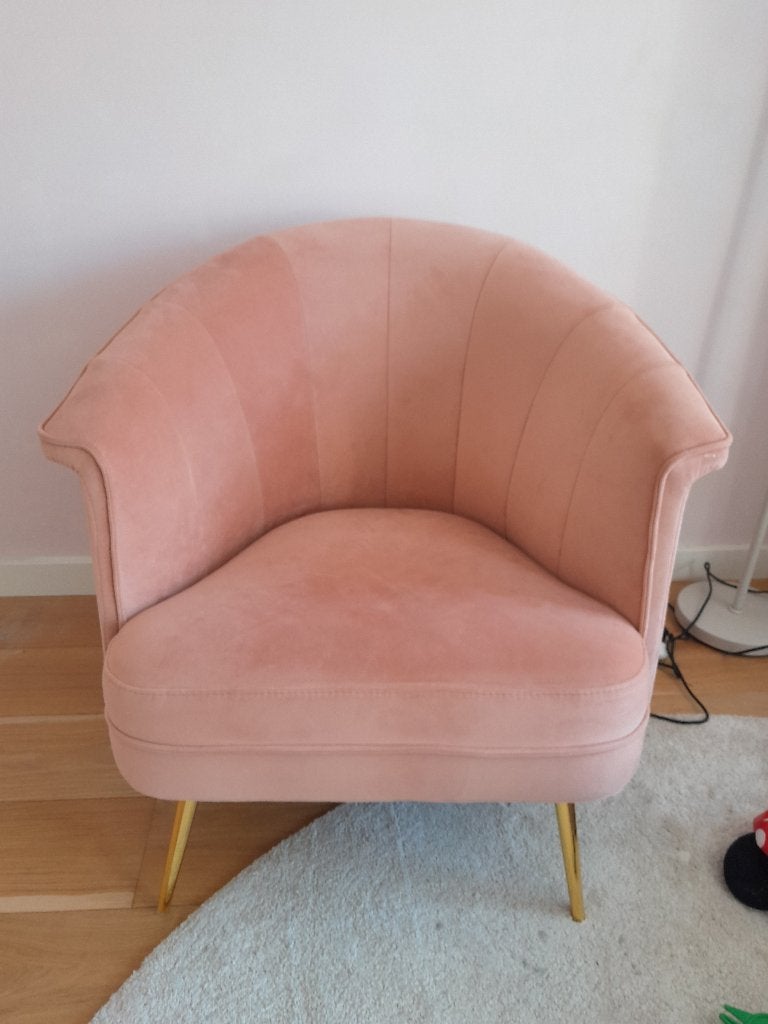rode zetel, Ophalen, Overige materialen, 75 tot 100 cm, Zo goed als nieuw