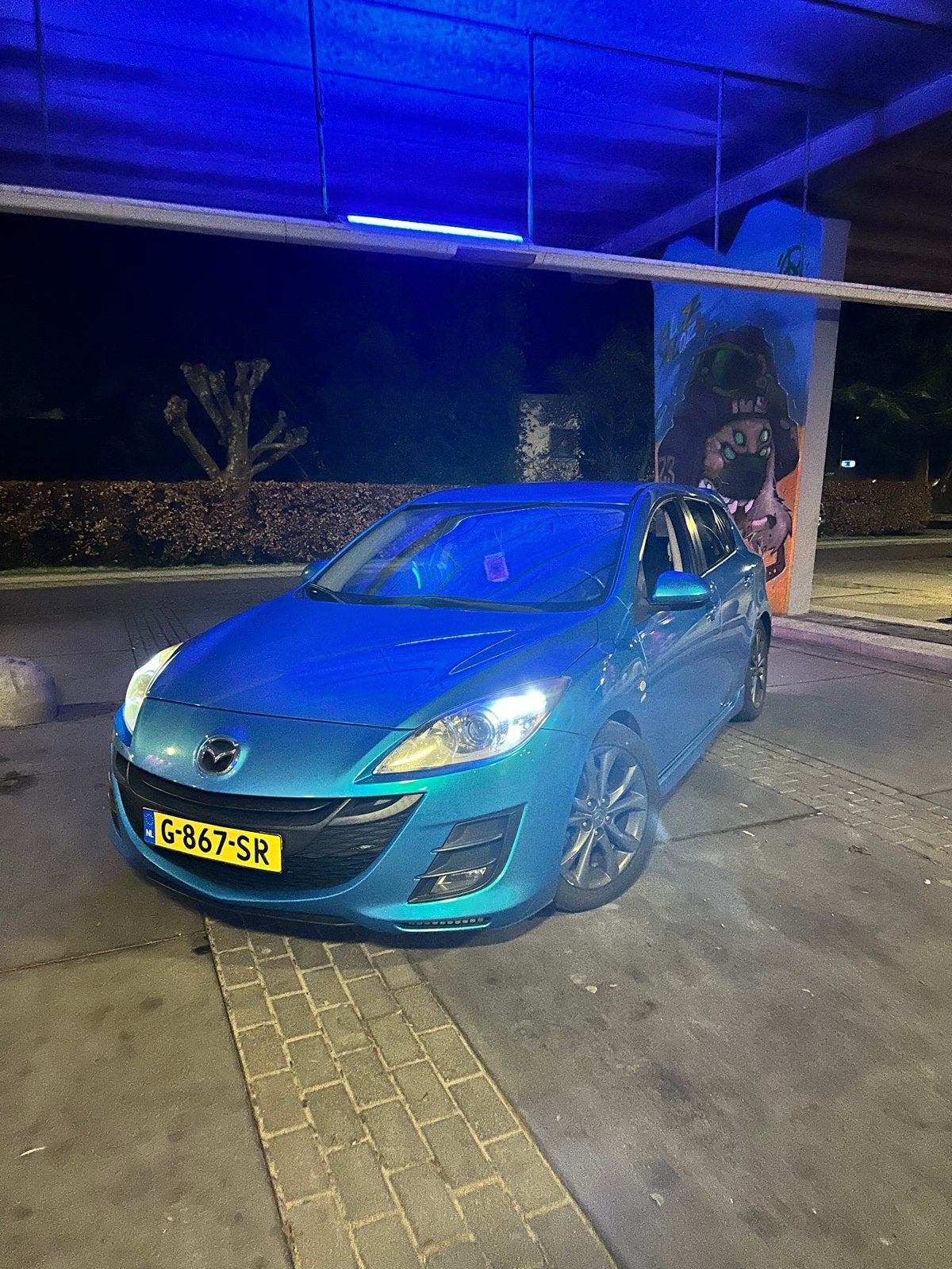 Mazda 3 1.6 Sport 2010 Blauw, Voorwielaandrijving, Zwart, 4 cilinders, Blauw