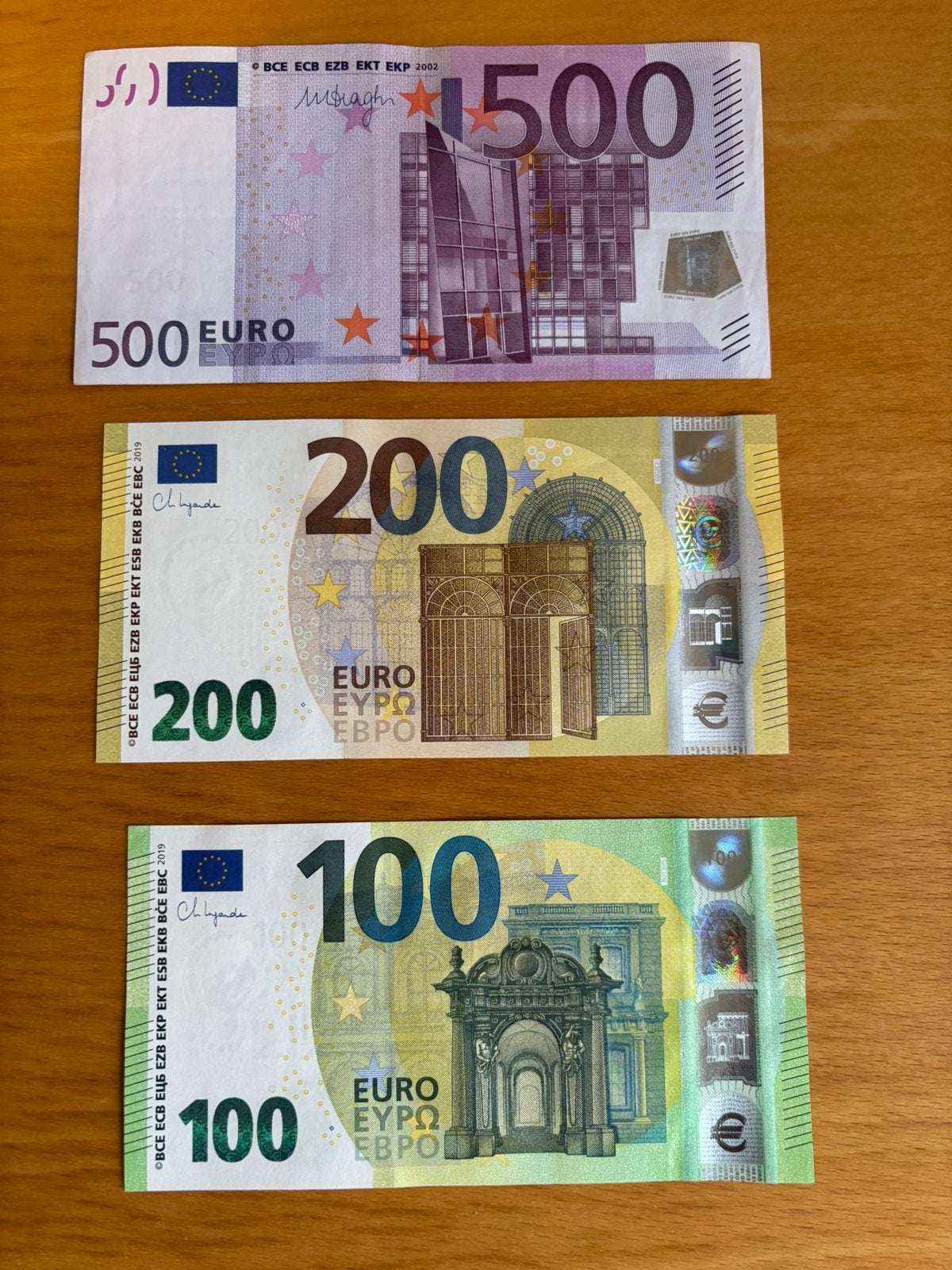 Set van € 500 / € 200 / € 100 euro biljetten in topkwaliteit, Ophalen of Verzenden, Overige landen, 500 euro, Setje