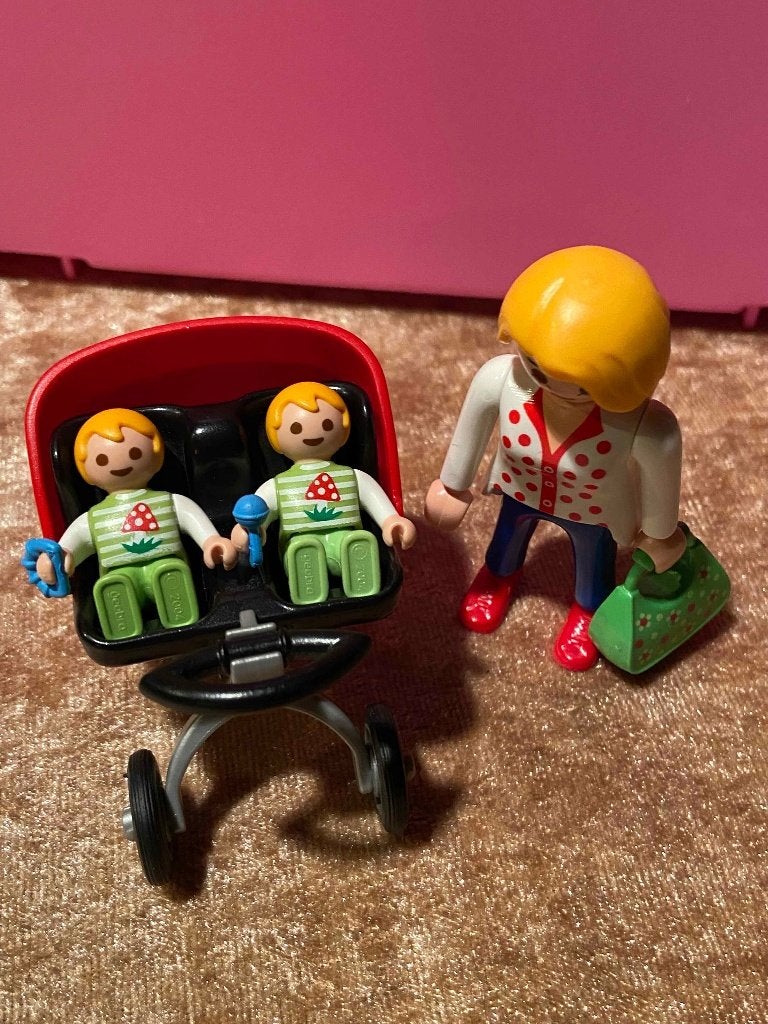 Playmobil Moeder met tweeling 5573, Complete set, Ophalen of Verzenden, Zo goed als nieuw, Figuren