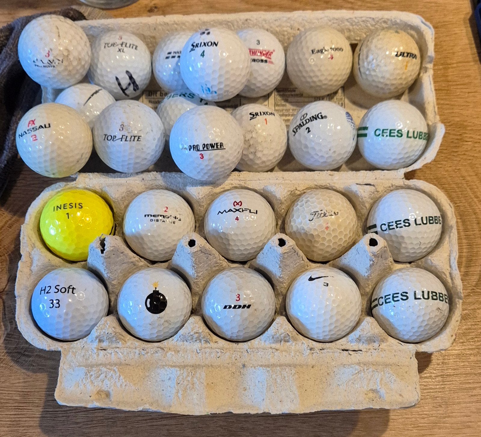 Diverse golfballen, Ophalen of Verzenden, Gebruikt, Bal(len)