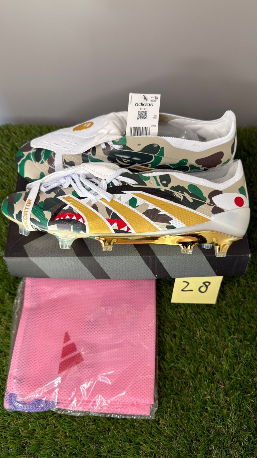 Adidas Predator Elite Foldover Tongue FG Bape Groen Camo, Kleding | Heren, Overige kleuren, Sportschoenen, Nieuw, Ophalen of Verzenden