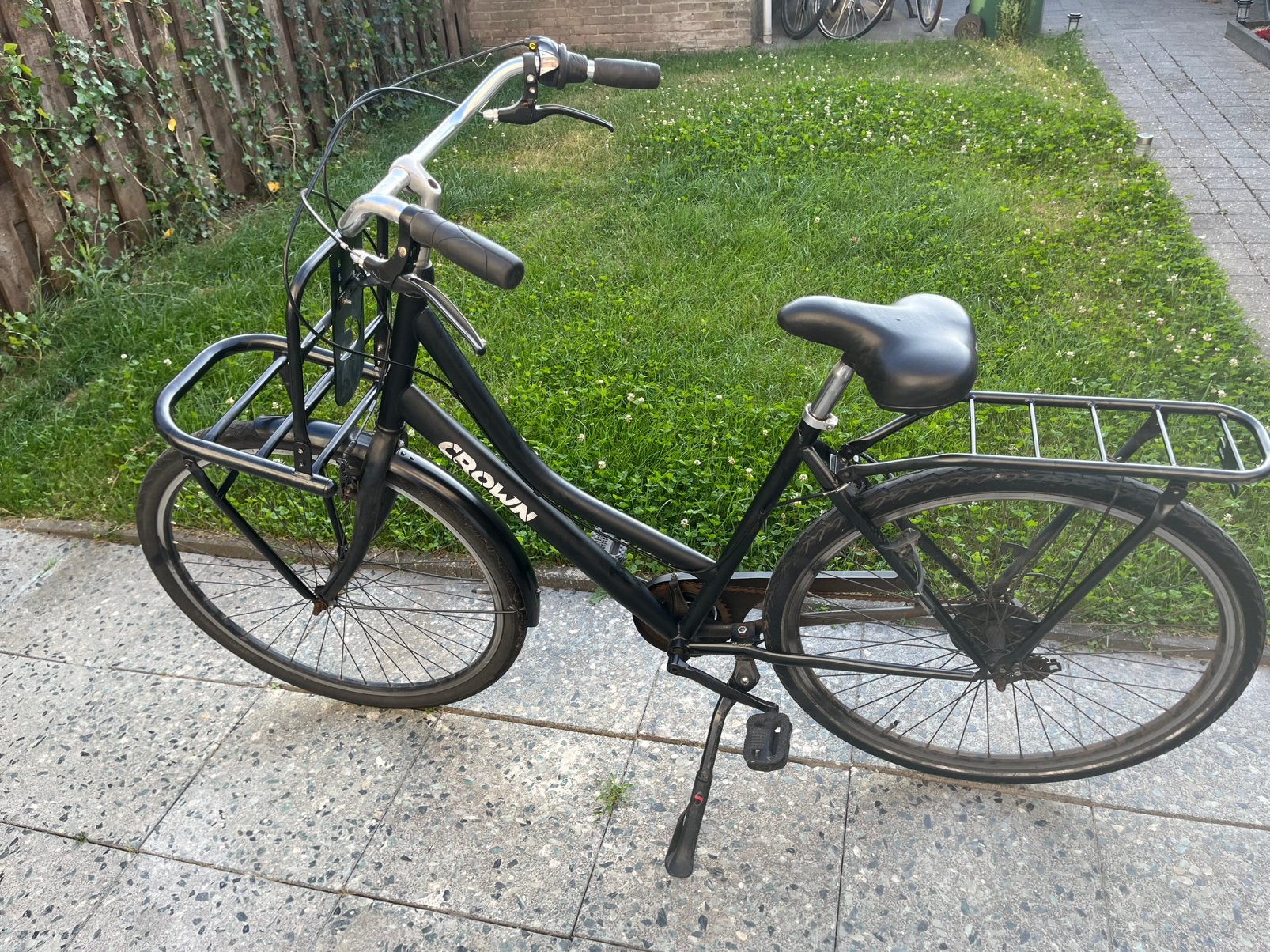Crown Dames fiets, Fietsen en Brommers, Gebruikt, Velgrem, Ophalen of Verzenden, 50 tot 53 cm