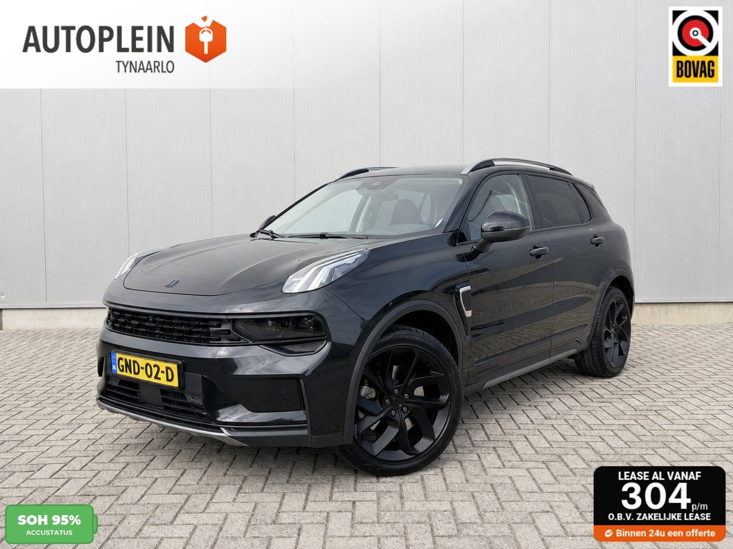 Lynk & Co 01 1.5 Black Edition Carplay|Panoramadak|360 Camer, Euro 6, Met garantie (alle), Zwart, Plug-in hybride