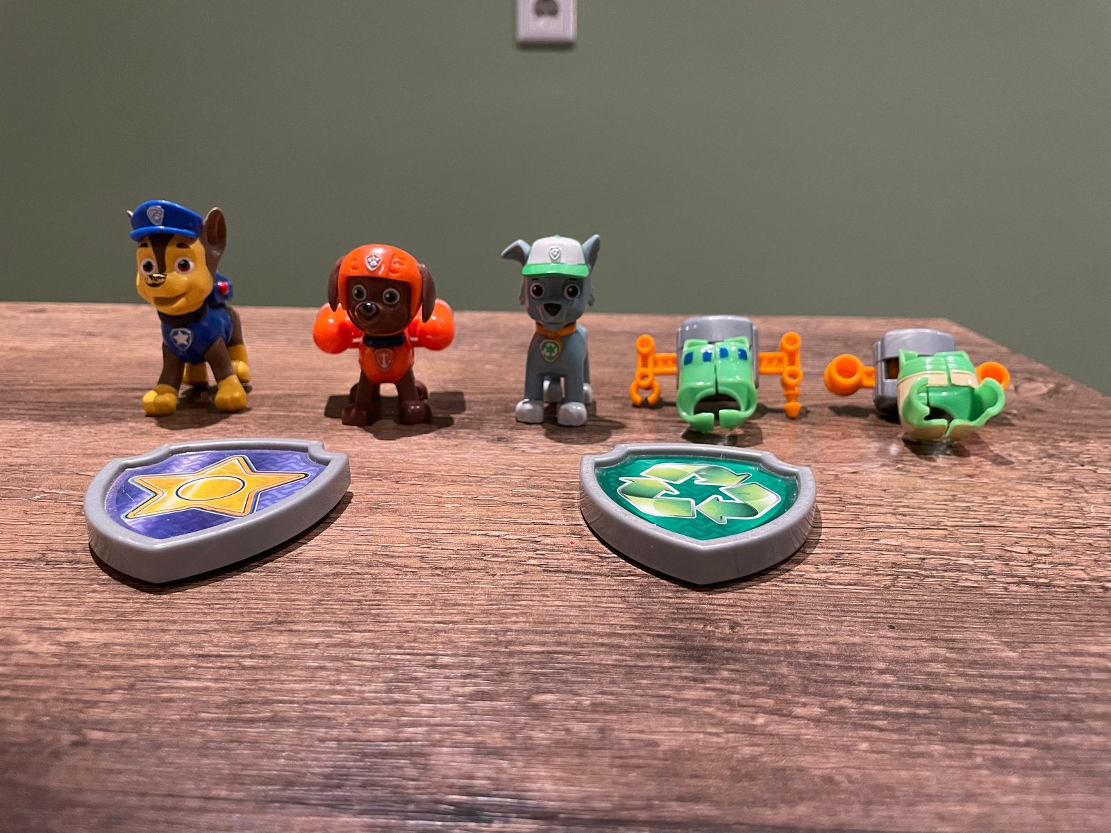 Paw Patrol Figuren: Rocky, Chase & Zuma - Nette Staat, Ophalen of Verzenden, Gebruikt