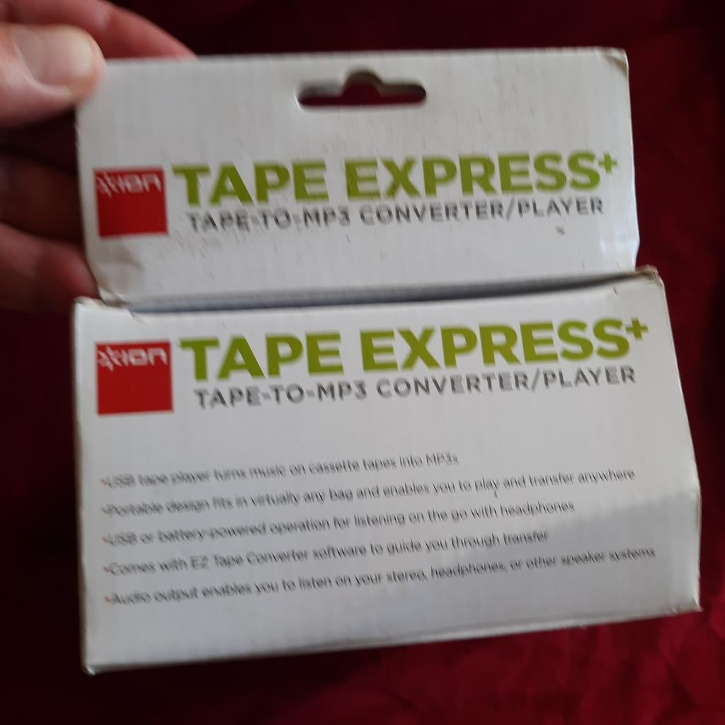 ION Tape Express Plus Tape-to-MP3 Converter Speler NIEUW, Verzenden, Nieuw