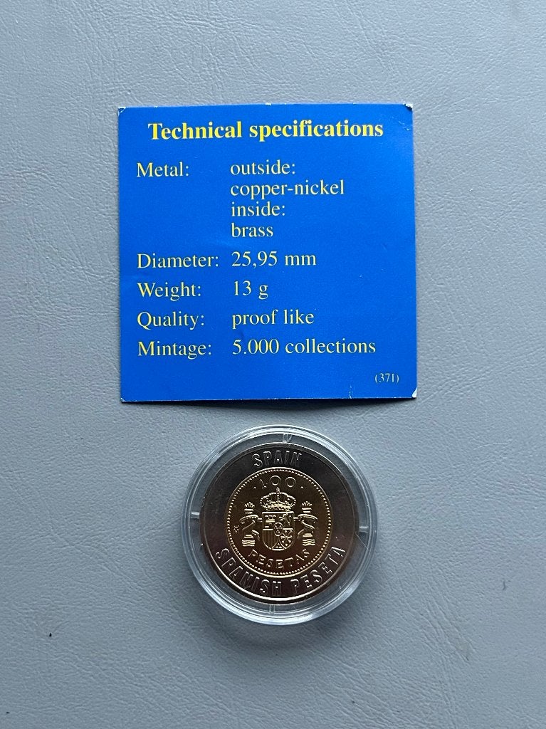 100 Pesetas Spaanse munt, Ophalen of Verzenden, Overige landen