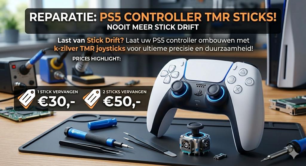 Playstation 5 controller reparatie. Last van stick drift?, Ophalen of Verzenden