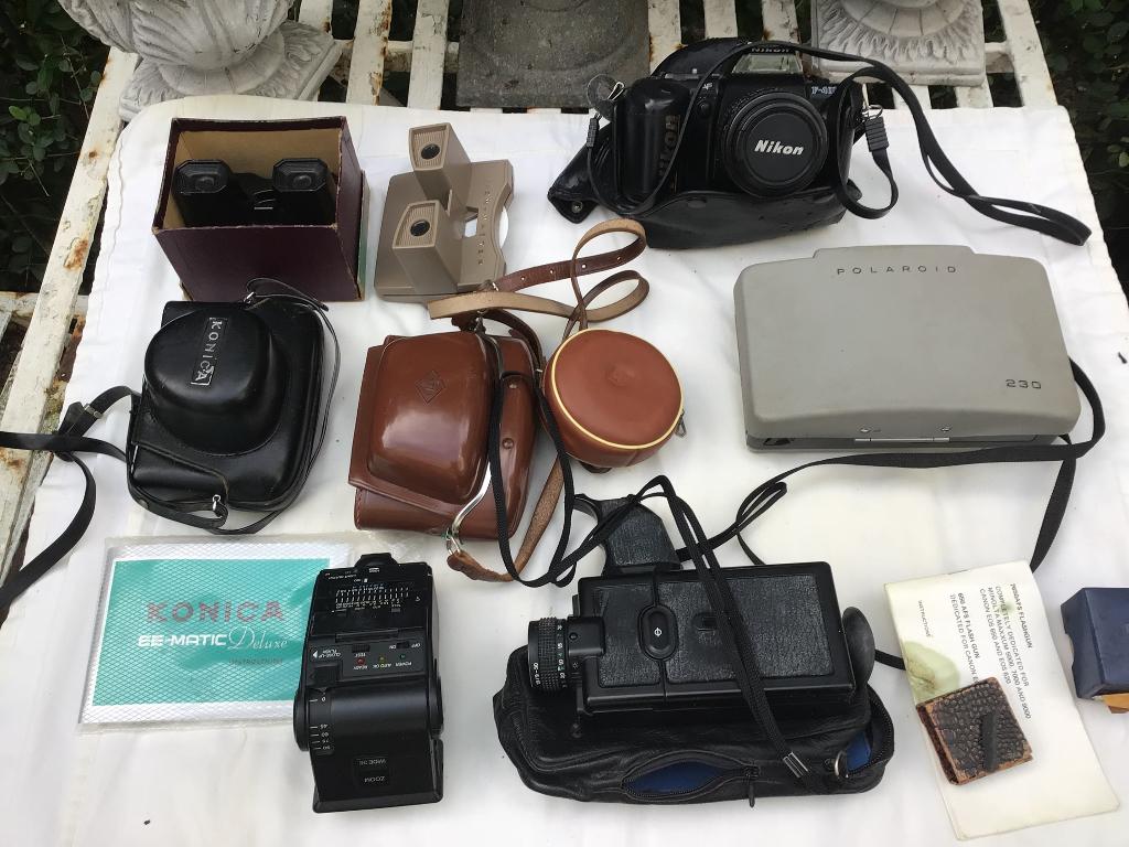 Verzameling camera, polaroid, flitser en meer, Ophalen of Verzenden, Gebruikt, Overige merken