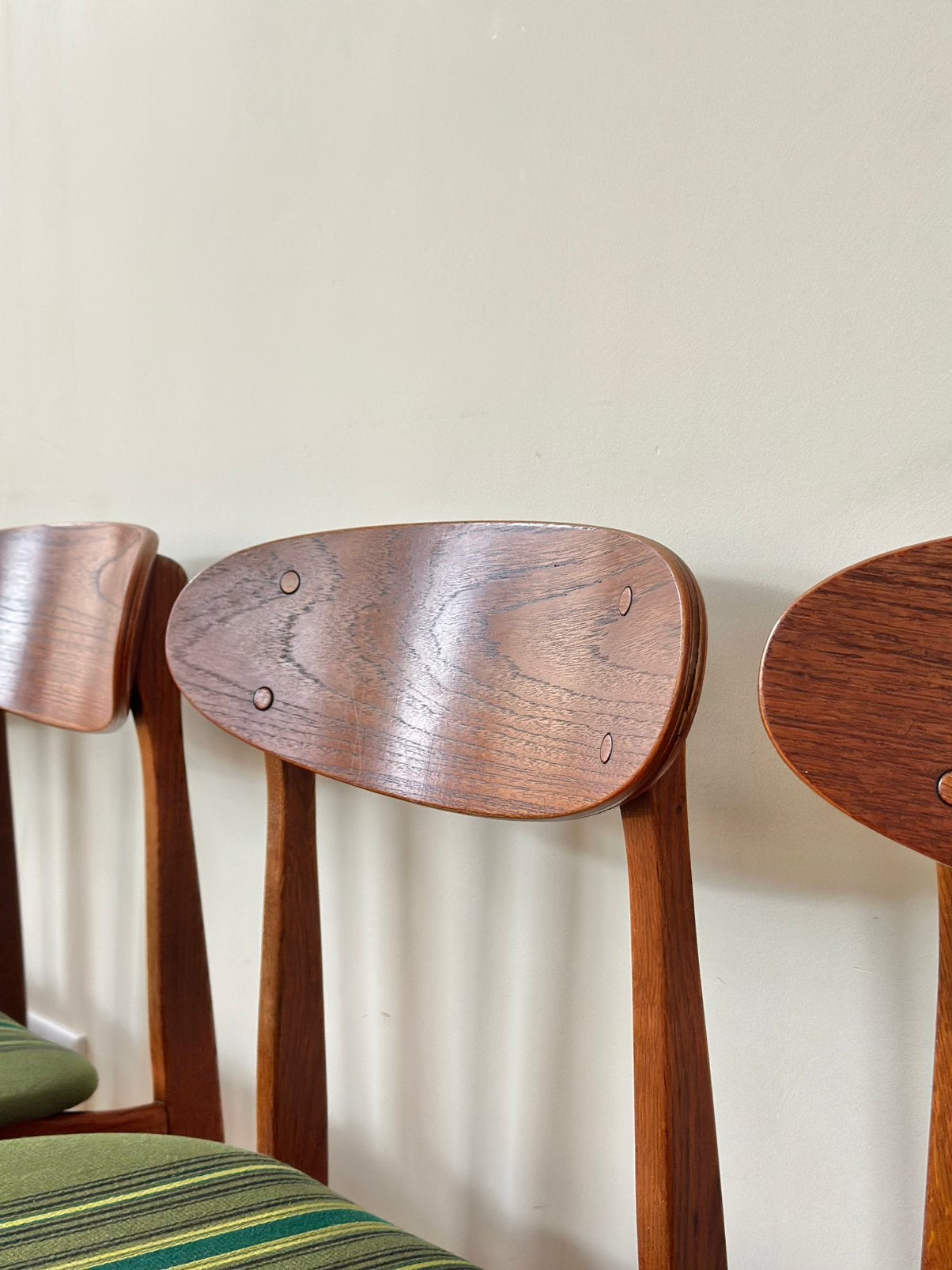 Set 6 vintage stoelen Farstrup Deens design jaren 50/6070, Ophalen, Hout, Gebruikt, Overige kleuren