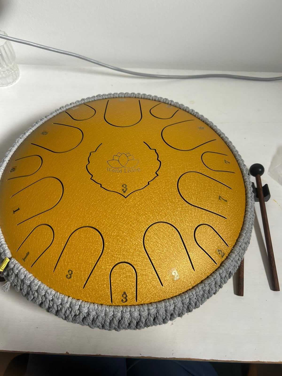Tongue drum/ handpan 36cm, Muziek en Instrumenten, Ophalen, Zo goed als nieuw, Melodische percussie