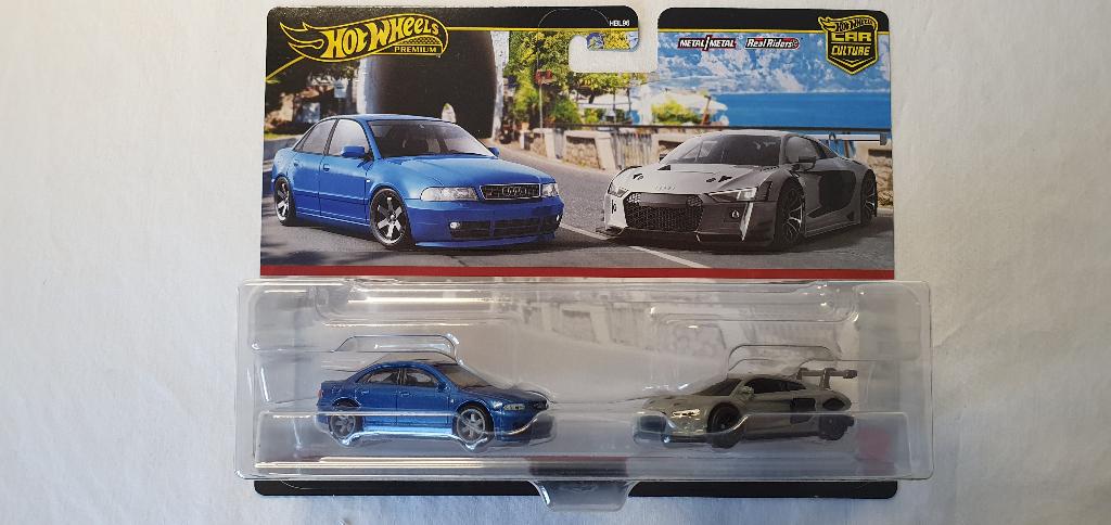 Hot Wheels Premium 2 set Audi S4 Quattro & Audi R8GT LMS, Ophalen of Verzenden, Nieuw, Auto