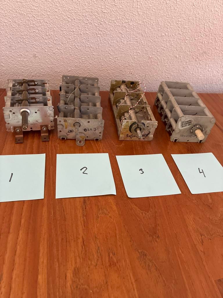 Variabele condensatoren voor radio of elektronica projecten, Ophalen of Verzenden, Gebruikt
