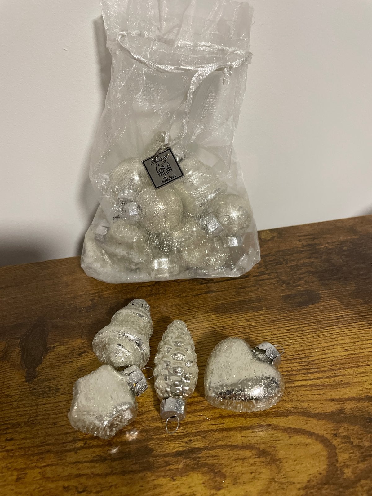 Mini kerstballen riviera maison, Ophalen, Zo goed als nieuw