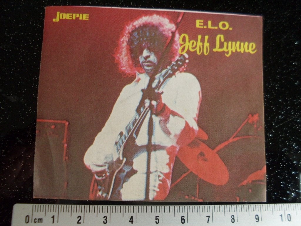 sticker ELO Jeff Lynne Joepie, Verzenden, Zo goed als nieuw, Film, Tv of Omroep