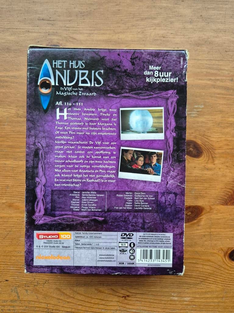 Het huis Anubis de vijf en het magische zwaard DVD box, Alle leeftijden, Ophalen of Verzenden