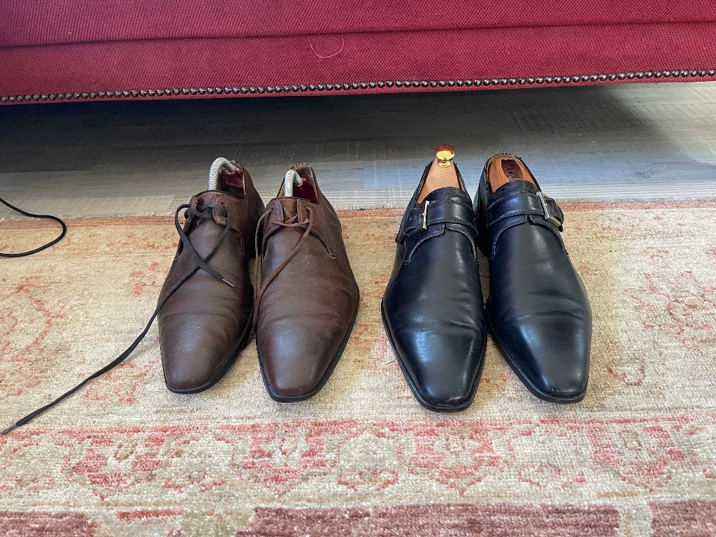 2 paar MAGNANNI herenschoenen maat 43 in goede staat, Kleding | Heren, Overige kleuren, Overige typen, Ophalen of Verzenden, Gedragen