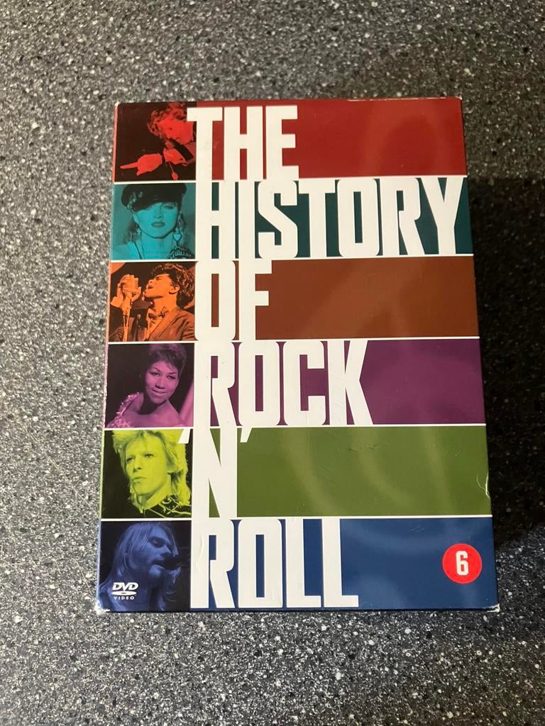 The History of Rock and Roll - 5 Dvd Box, Alle leeftijden, Ophalen of Verzenden, Zo goed als nieuw